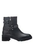 Moda in Pelle Cataner Leather Biker Boots, Black