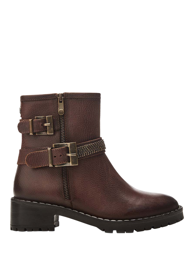 Moda in Pelle Cataner Biker Boot, Dark Brown