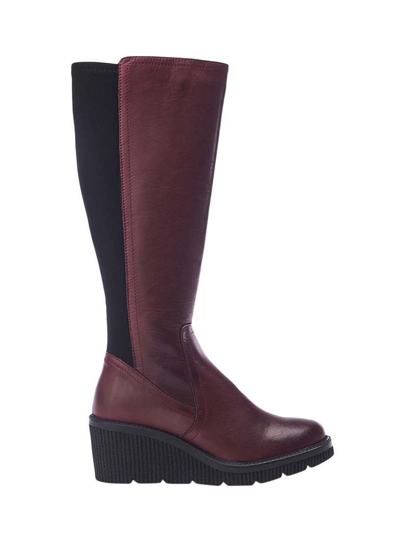 Moda in pelle burgundy boots online