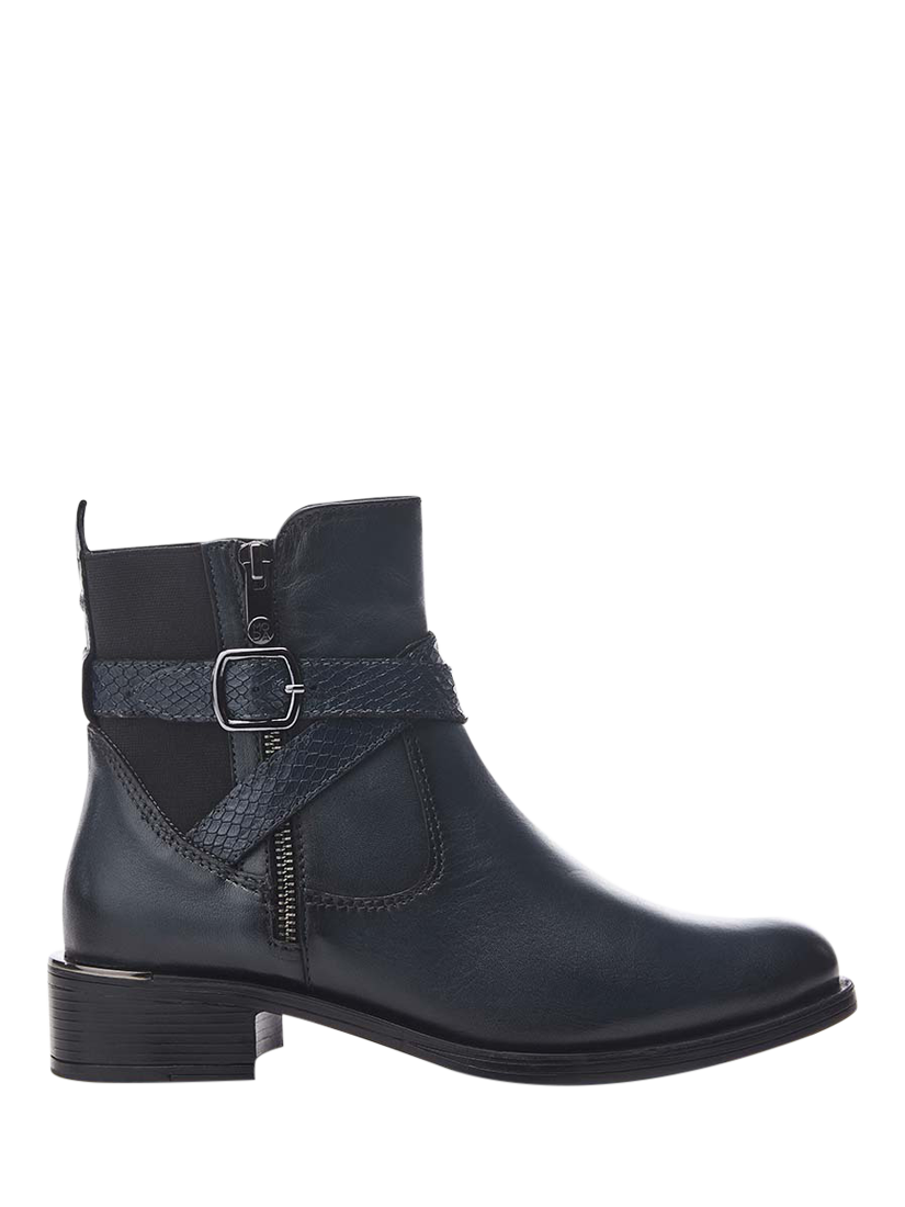 Moda in pelle navy boots clearance