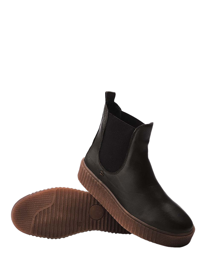 Product image 4 of 4, which shows Moda in Pelle Illom Leather Chunky Chelsea Boots, Olive, 3