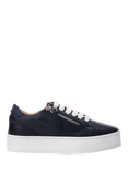 Moda in Pelle Abbiy Leather Chunky Zip Detail Trainers