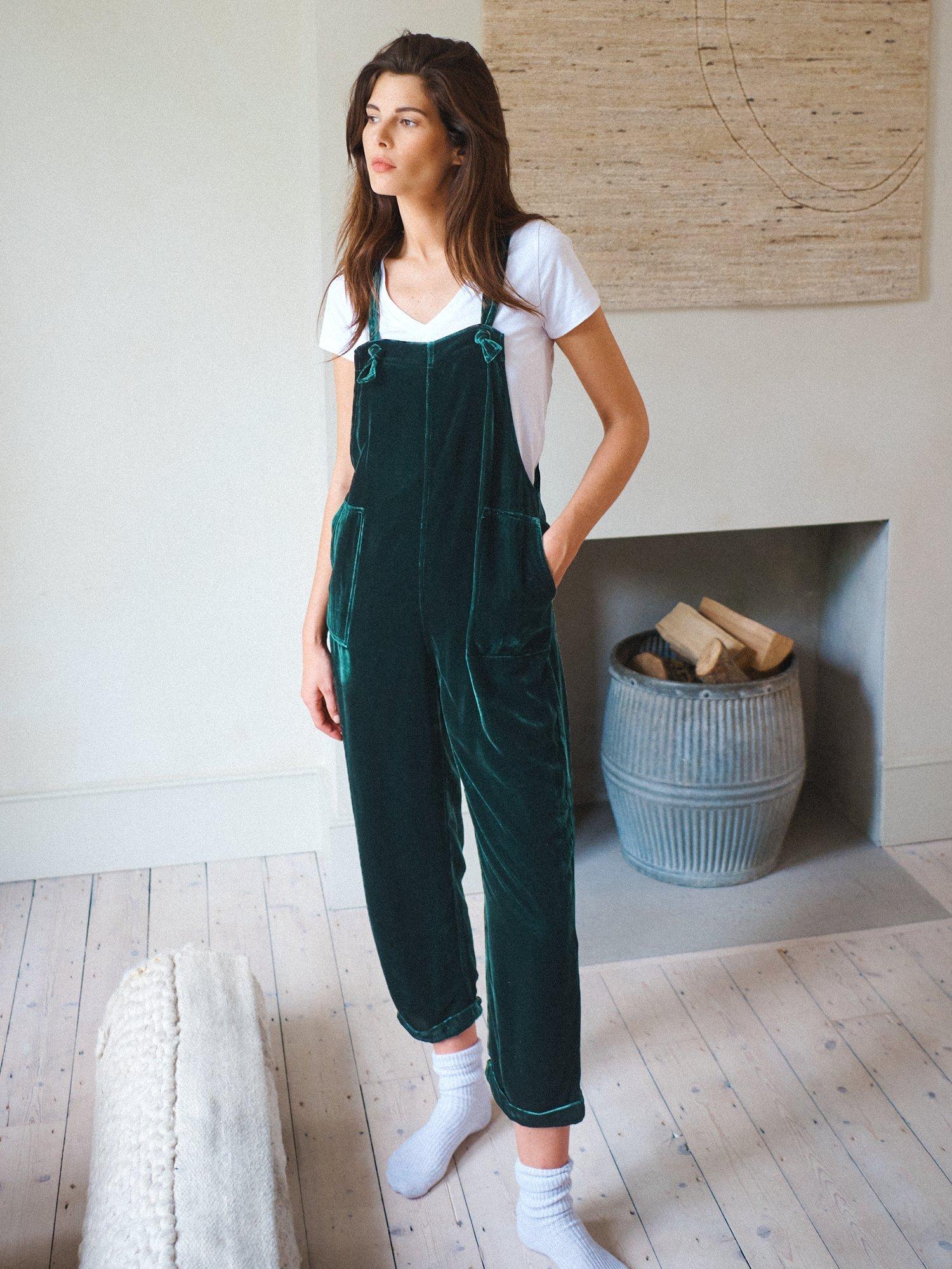 NRBY Camster Velvet Dungarees