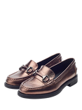 Moda in Pelle Felcia Leather Loafers, Bronze