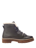 Moda in Pelle Onella Leather Faux Fur Lined Lace-Up Boots