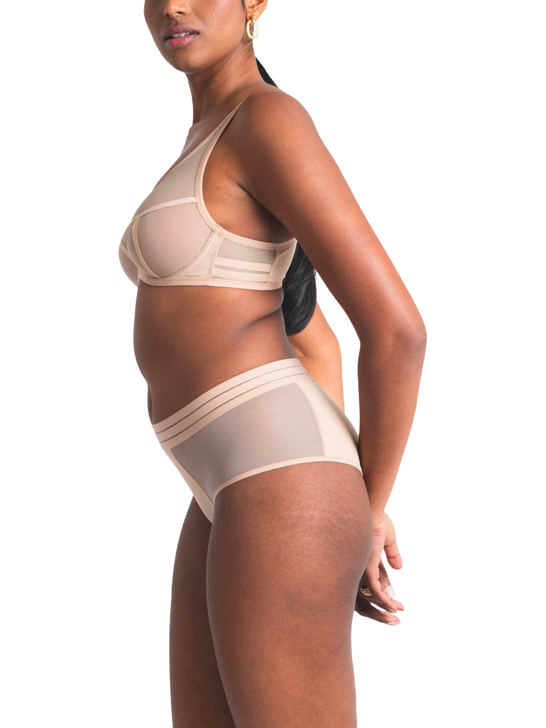 Product image 2 of 4, which shows Maison Lejaby Nufit Full Cup Bra, Beige, 32E