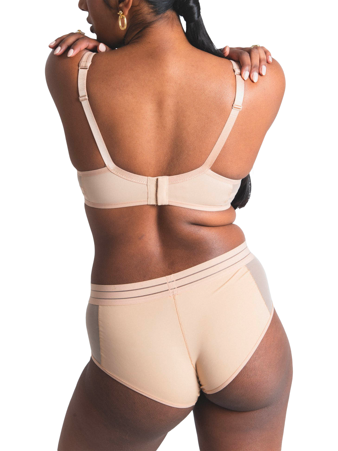 Product image 3 of 4, which shows Maison Lejaby Nufit Full Cup Bra, Beige, 32E