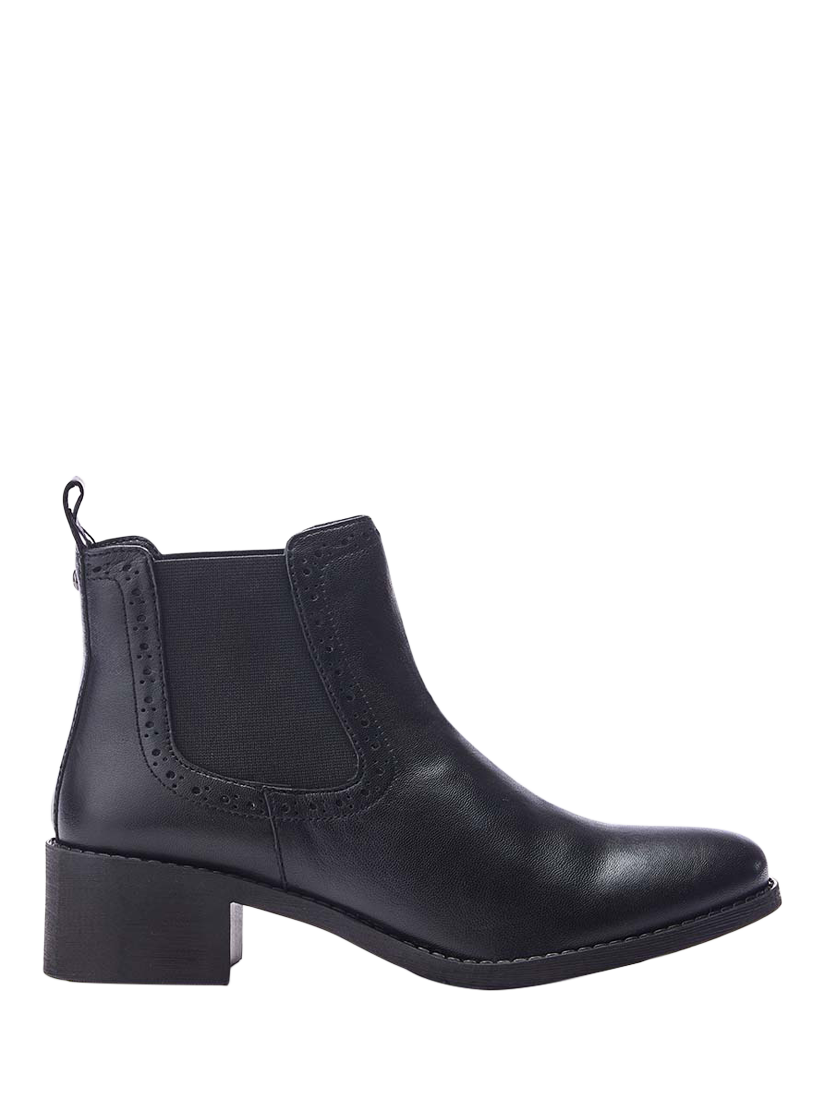 Moda in Pelle Pernilla Leather Chelsea Boots Black