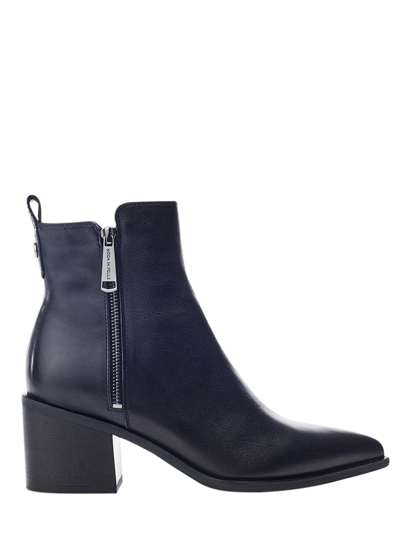 Moda in pelle black ankle boots online