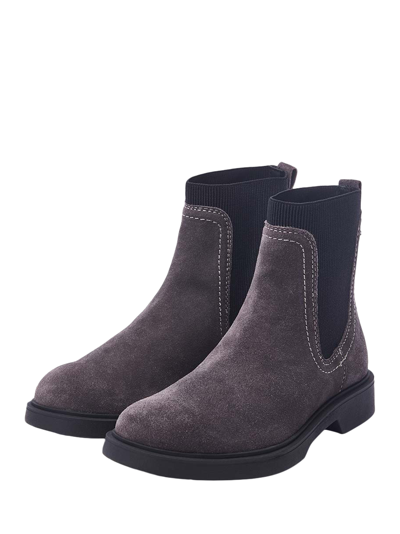 Product image 2 of 4, which shows Moda in Pelle Olexi Suede Chelsea Boots, Dark Grey, 3