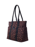 Moda in Pelle Alexia Nylon Shoulder Bag, Brown/Multi