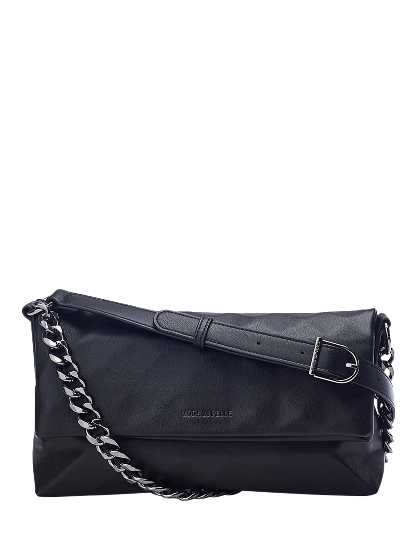 Moda in Pelle Berlyn Clutch Bag, Black