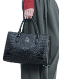 Moda in Pelle Blair Croc Effect Tote Bag