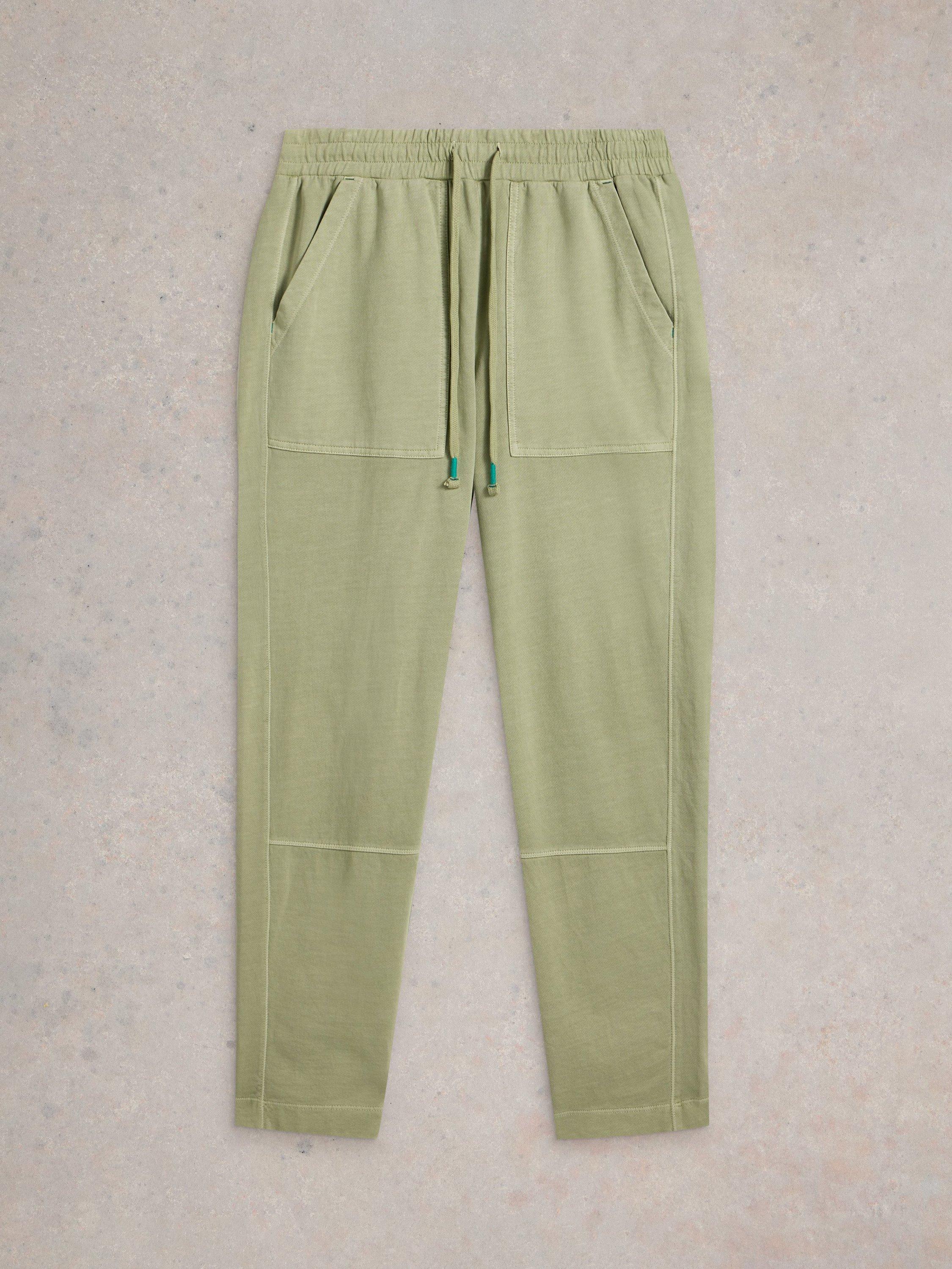 Product image 5 of 6, which shows White Stuff Jude Jersey Joggers, Light Green, 6S