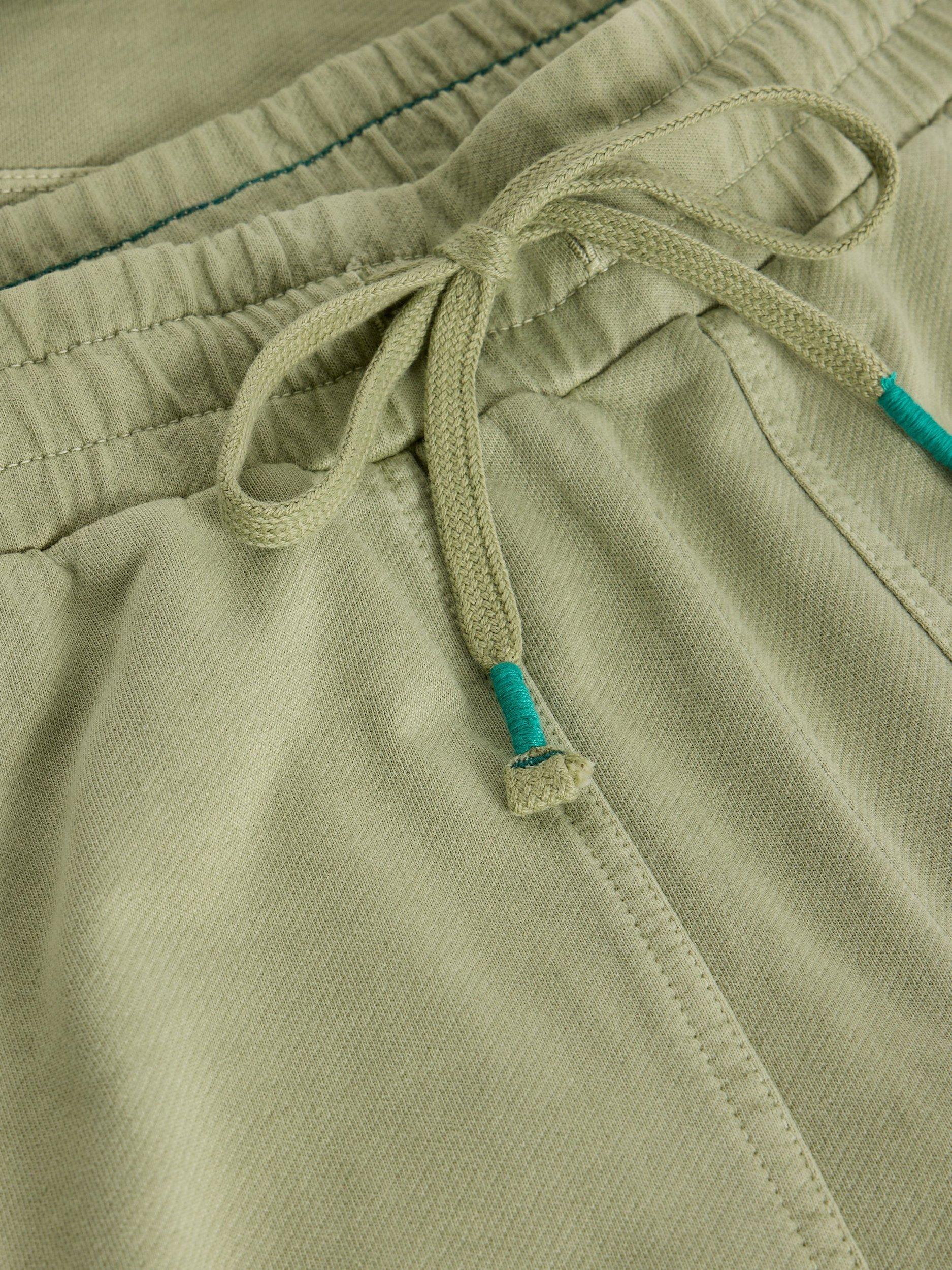 Product image 6 of 6, which shows White Stuff Jude Jersey Joggers, Light Green, 6S