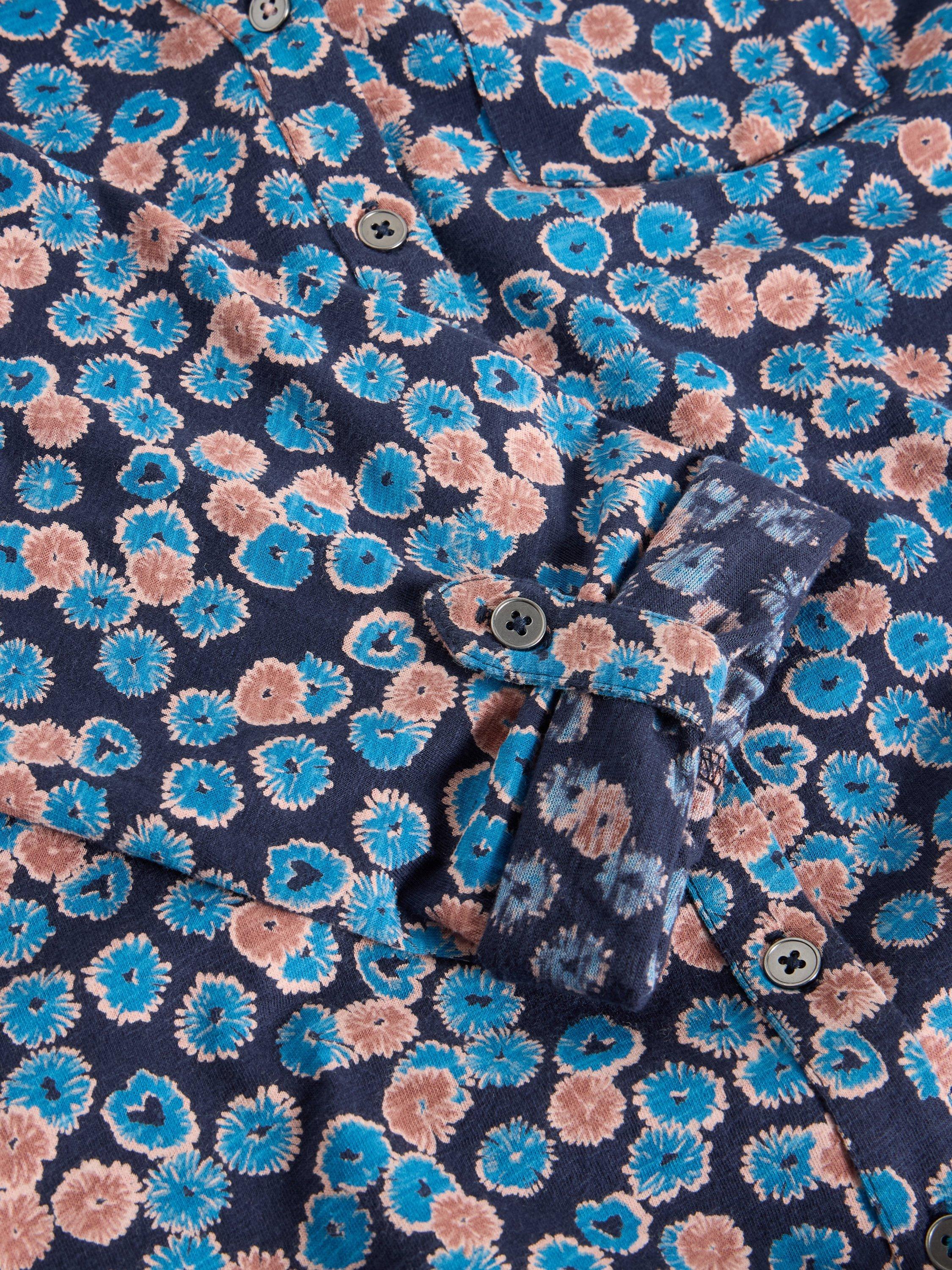 Product image 6 of 6, which shows White Stuff Annie Cotton Shirt, Blue/Multi, 8