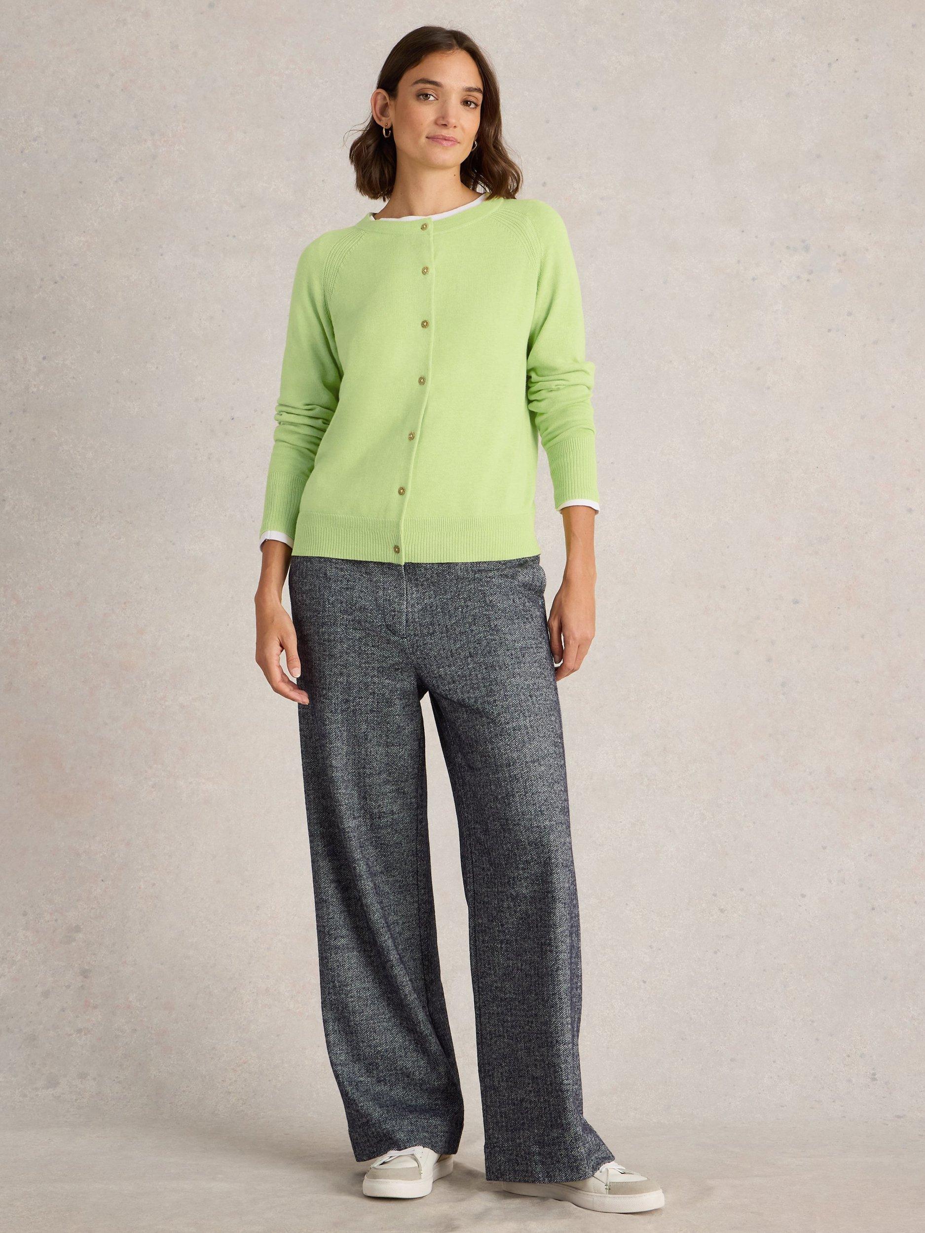 Product image 1 of 6, which shows White Stuff Lulu Pure Organic Cotton Cardigan, Bright Yellow, 6