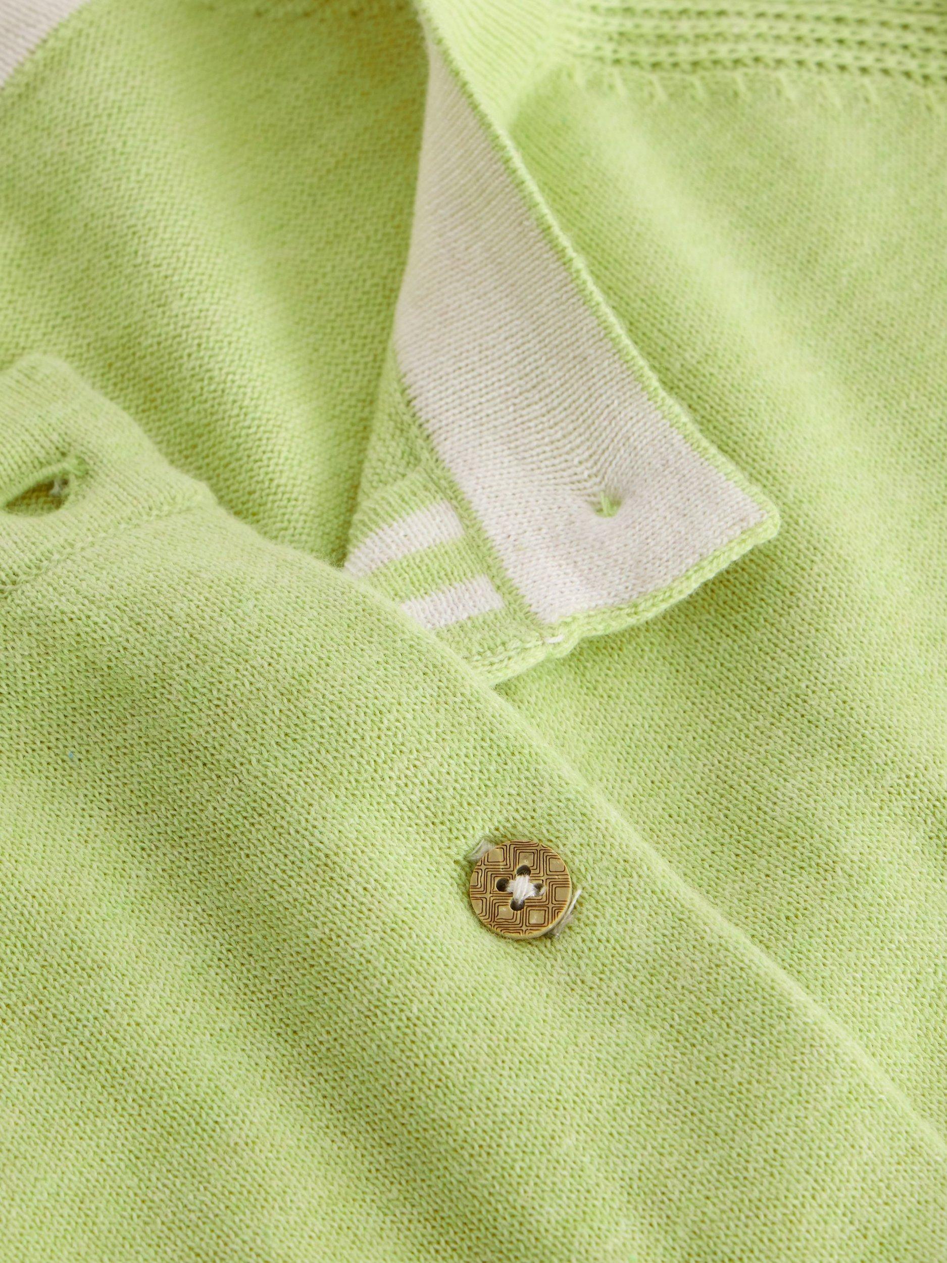 Product image 6 of 6, which shows White Stuff Lulu Pure Organic Cotton Cardigan, Bright Yellow, 6