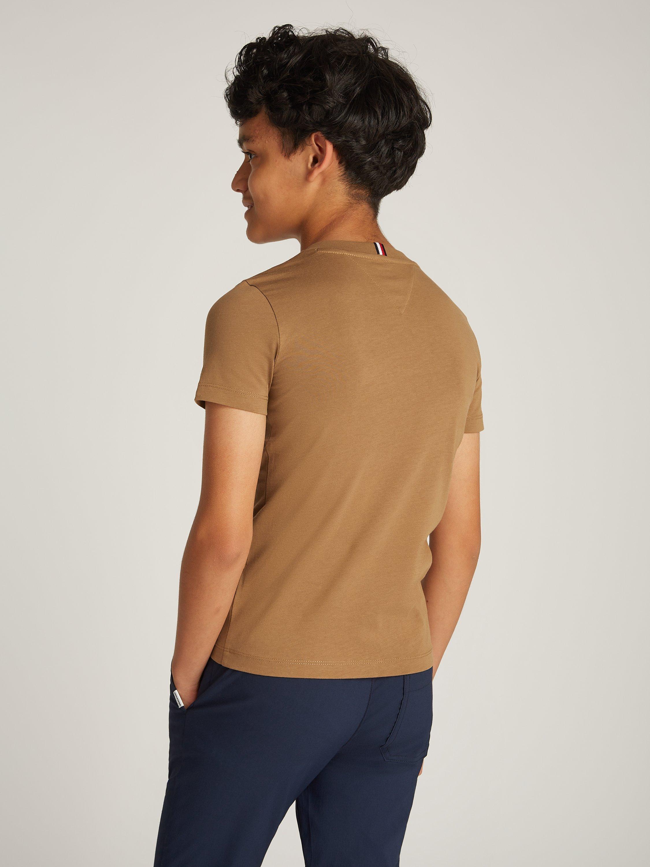 Product image 2 of 5, which shows Tommy Hilfiger Kids' 1985 Graphic T-Shirt, Hickory, 10 years