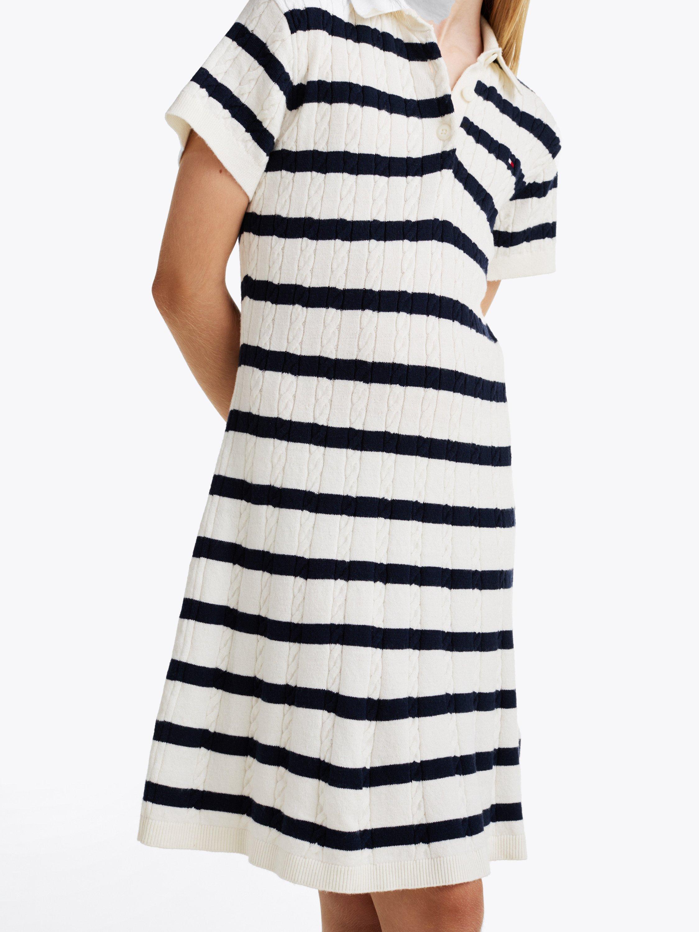 Product image 4 of 6, which shows Tommy Hilfiger Kids' Stripe Jumper Dress, Multi, 10 years
