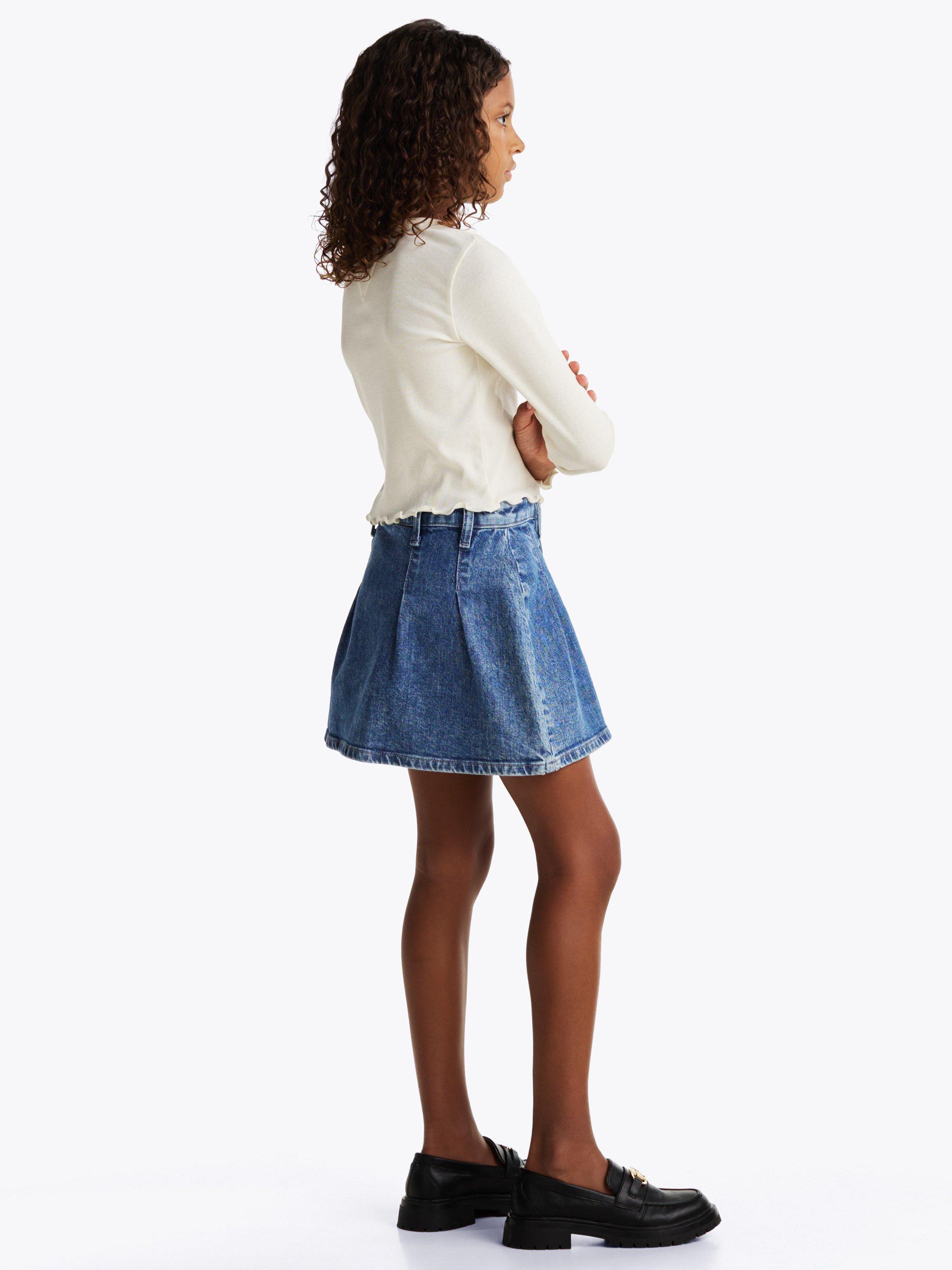 Product image 2 of 2, which shows Tommy Hilfiger Kids' Long Sleeve Knit Top, Calico, 3 years