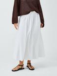 John Lewis ANYDAY Bubble Hem Maxi Skirt, White