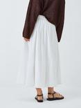 John Lewis ANYDAY Bubble Hem Maxi Skirt, White