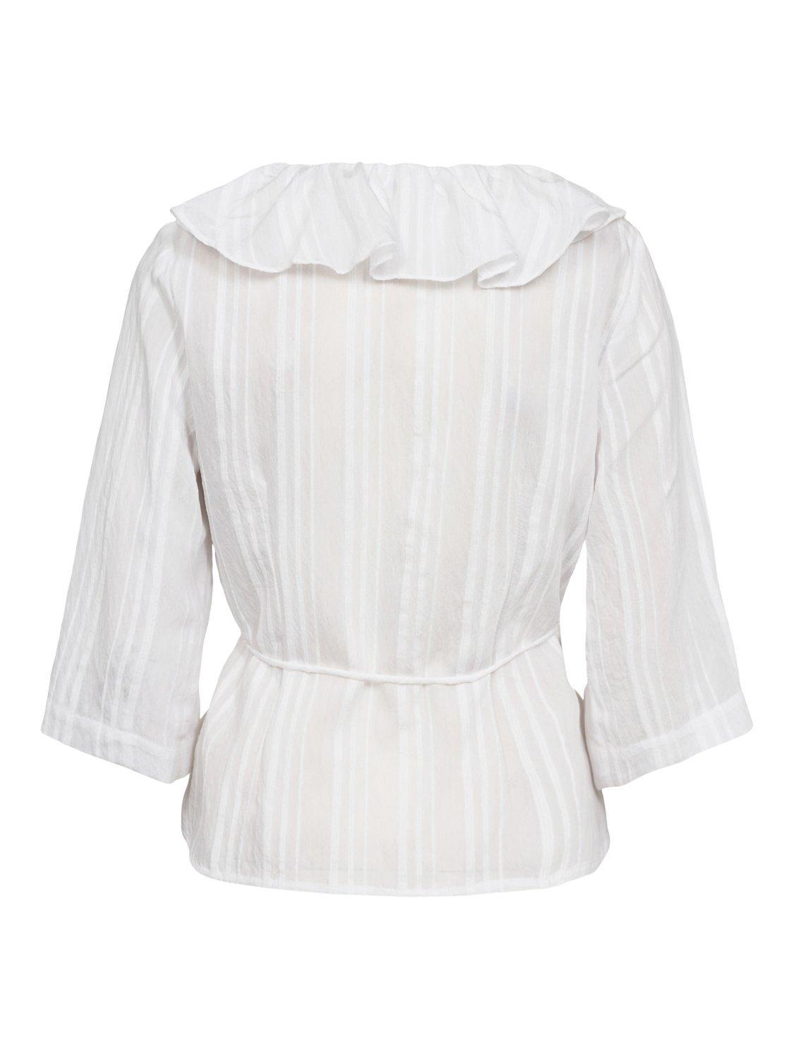 Product image 7 of 7, which shows Numph Halston Wrap Top, White, 44