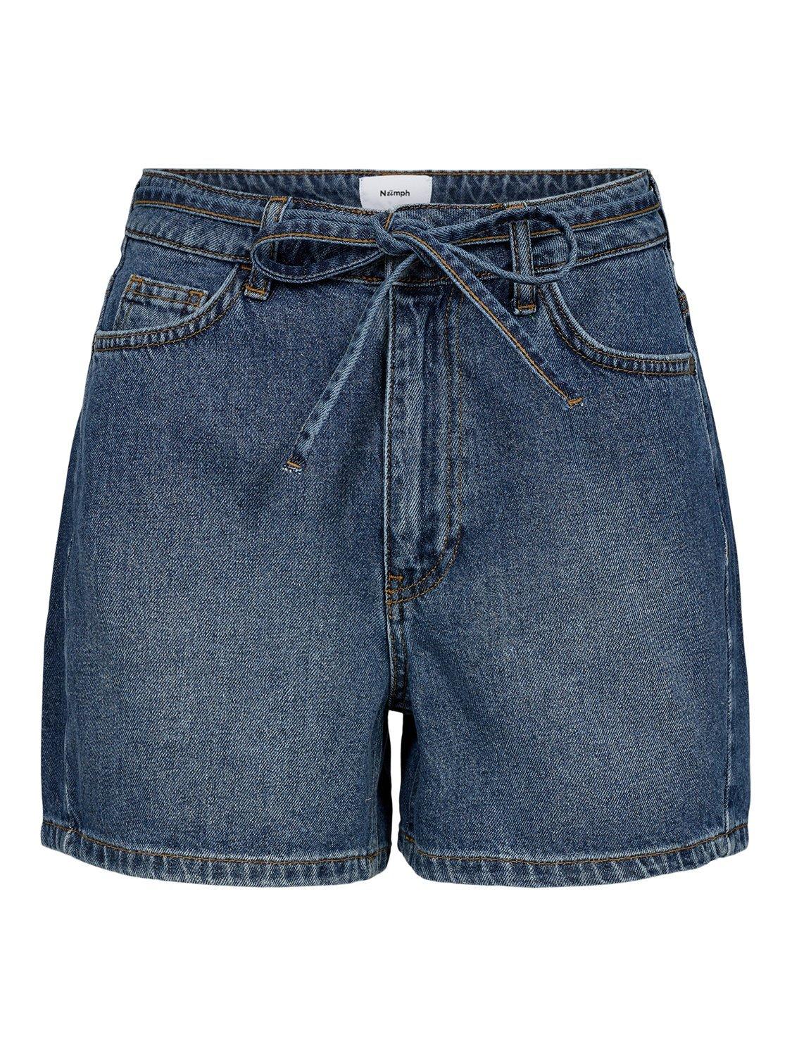 Product image 6 of 7, which shows Numph Tokyo Denim Shorts, Blue, 34