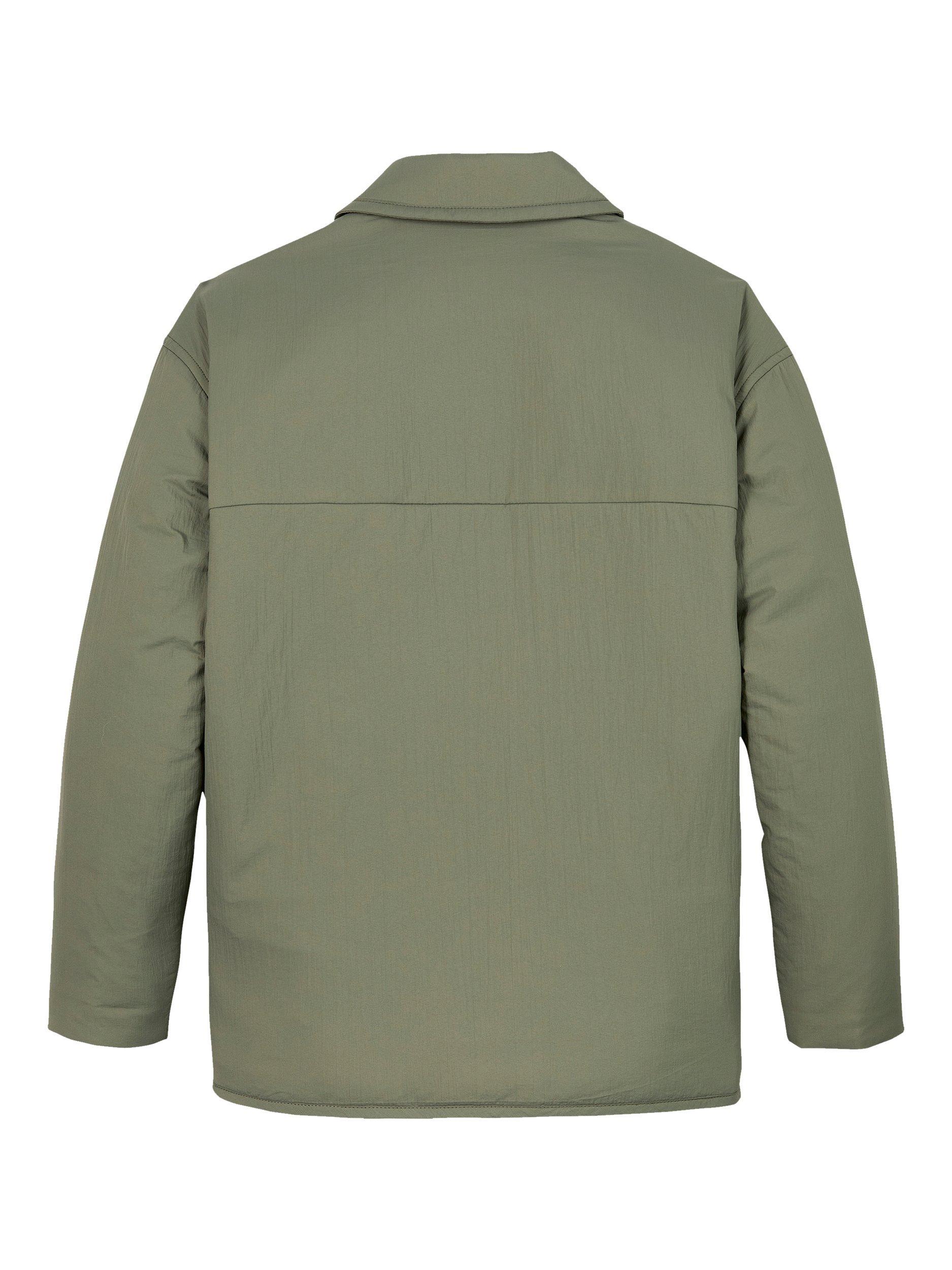 Product image 5 of 5, which shows Calvin Klein Kids' Light Nylon Shirt Jacket, Dusty Olive, 8 years