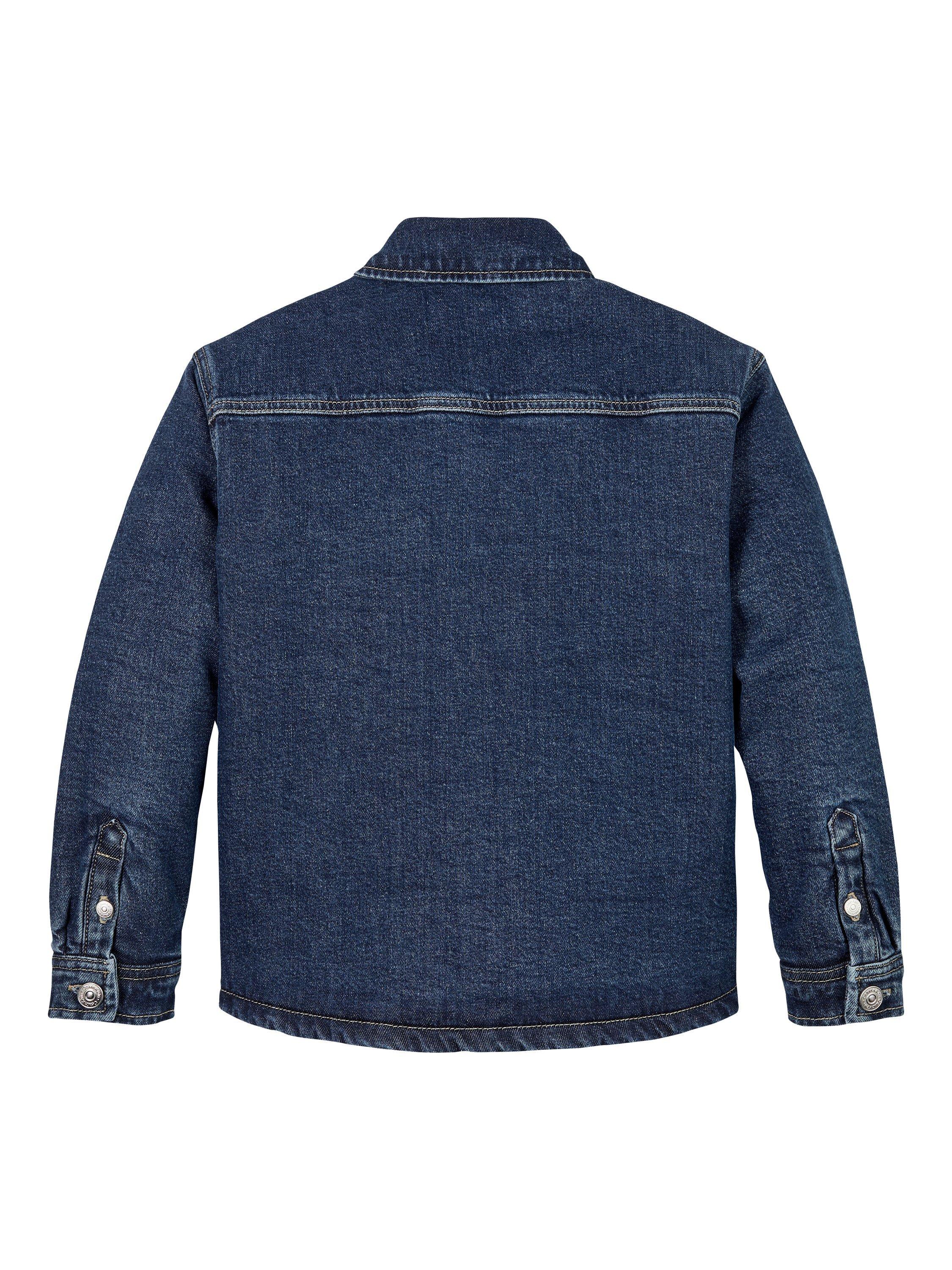 Product image 2 of 2, which shows Calvin Klein Kids' Denim Overshirt Jacket, Authentic Rinse, 8 years