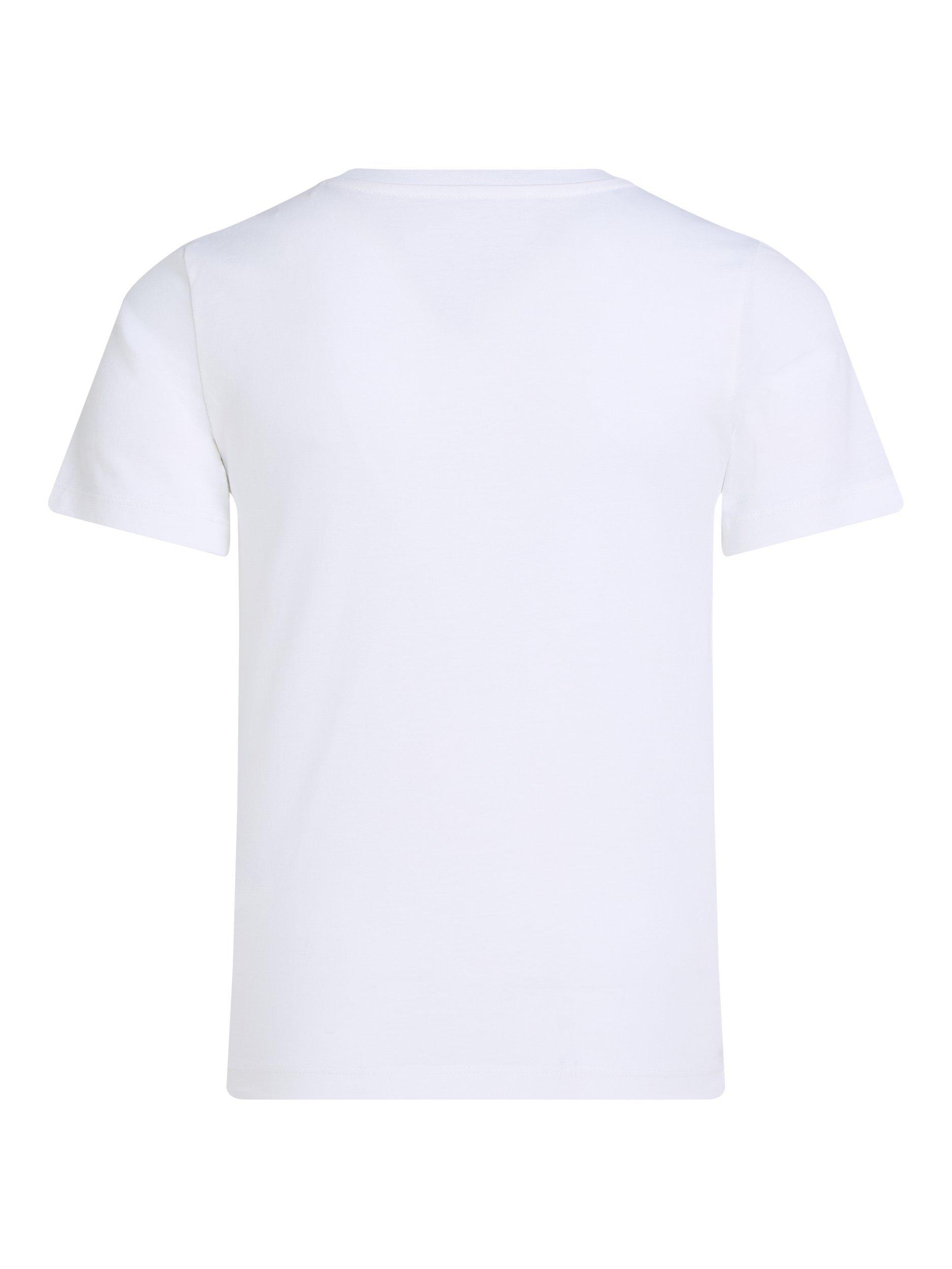 Product image 5 of 5, which shows Calvin Klein Kids' Cotton Logo T-Shirt, Bright White, 14 years