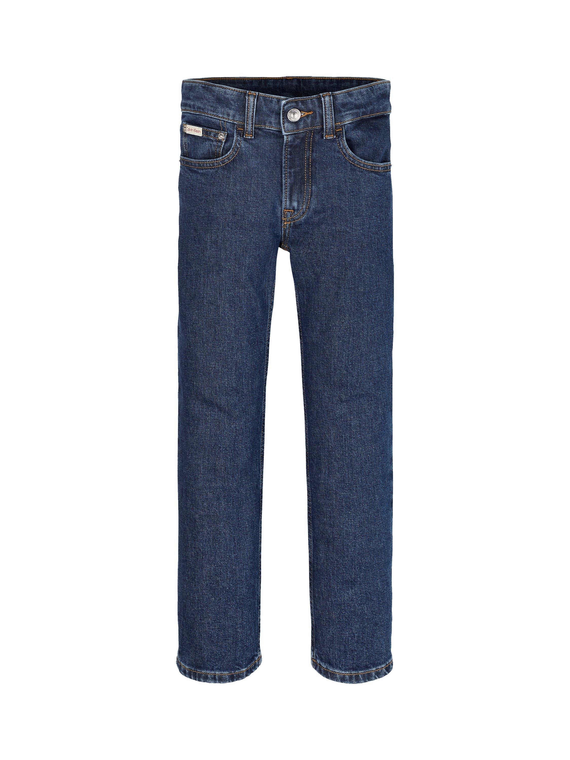Product image 4 of 5, which shows Calvin Klein Kids' Authentic Mid Rise Jeans, Authentic Rinse, 8 years