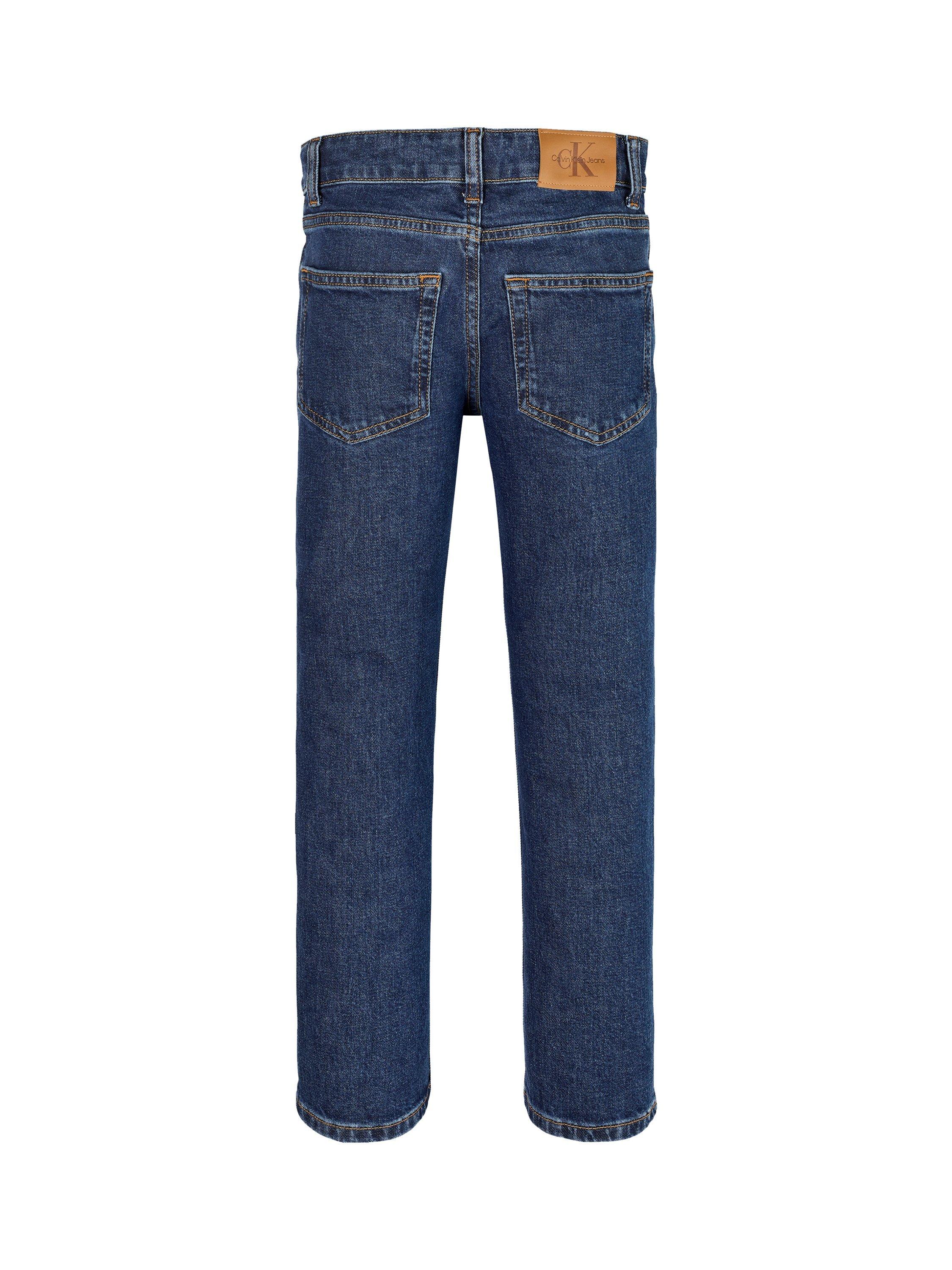 Product image 5 of 5, which shows Calvin Klein Kids' Authentic Mid Rise Jeans, Authentic Rinse, 8 years