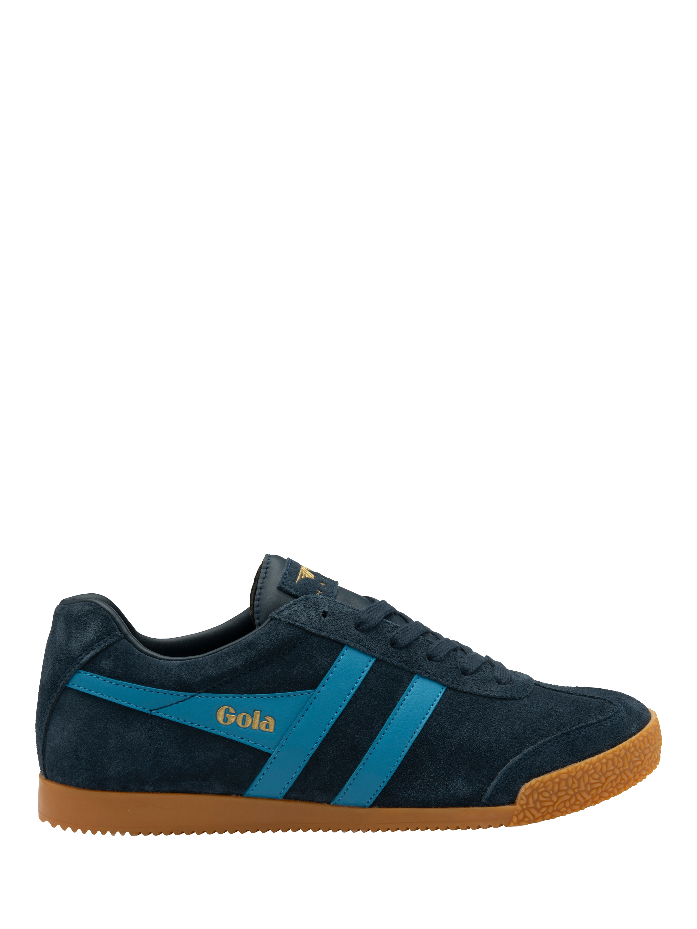 Product image 1 of 3, which shows Gola Harrier Trainers, Navy/Blue, 7