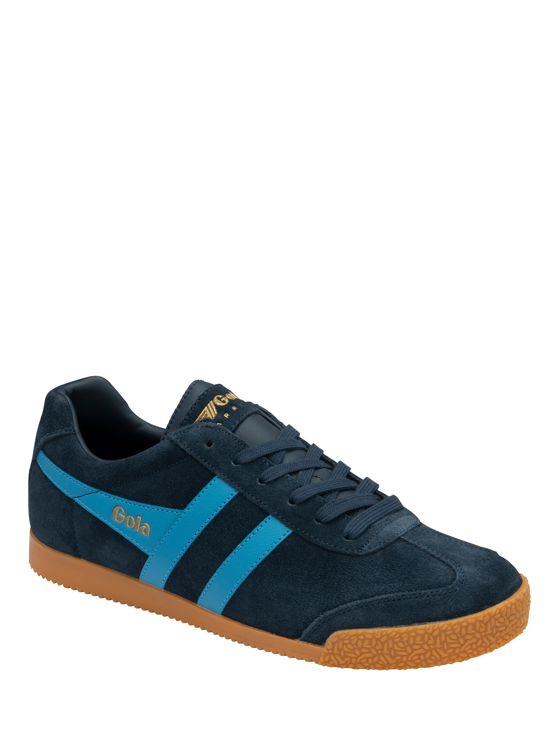 Product image 2 of 3, which shows Gola Harrier Trainers, Navy/Blue, 7