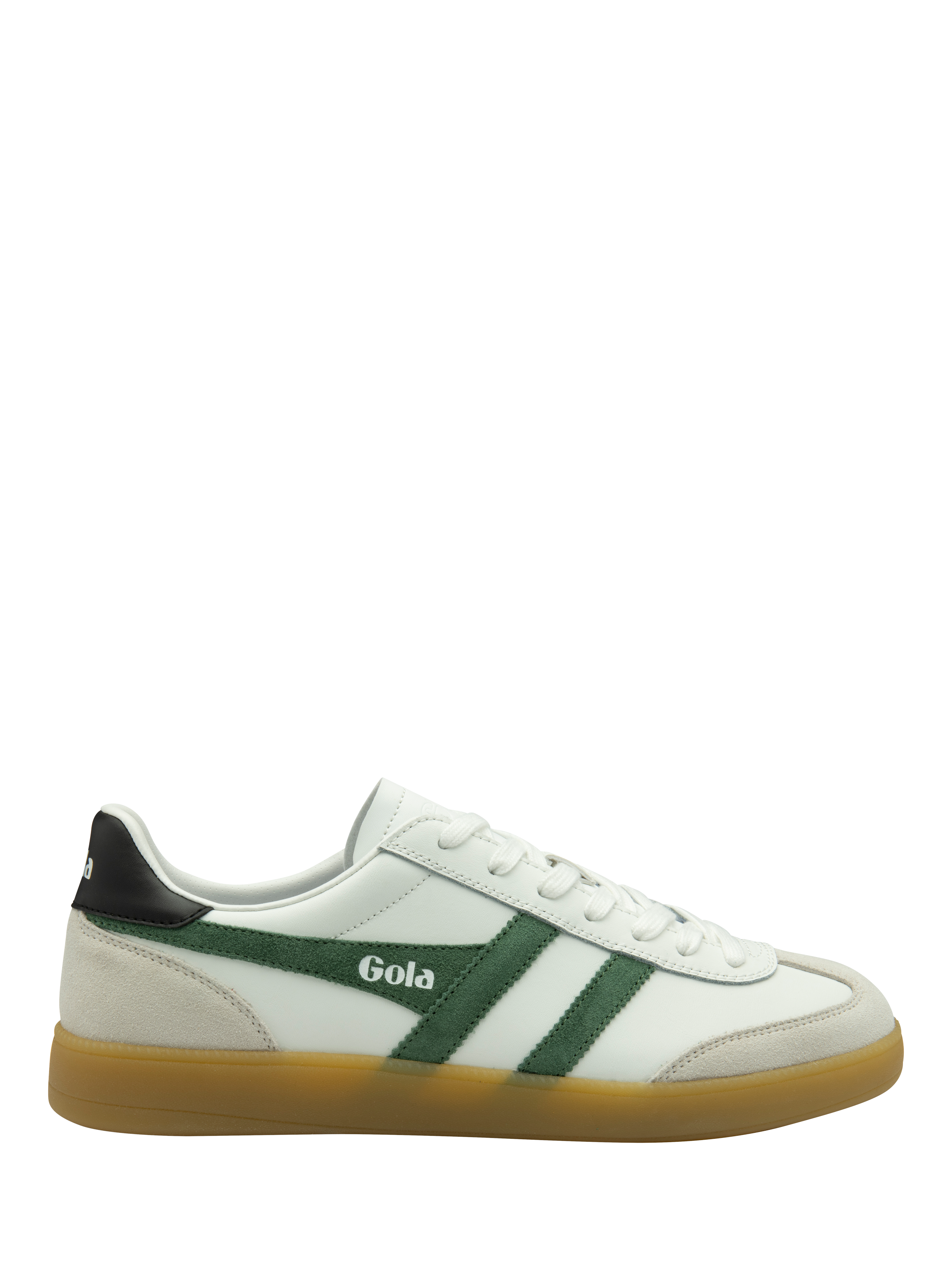 Product image 1 of 5, which shows Gola Viper Leather Trainers, White, 9