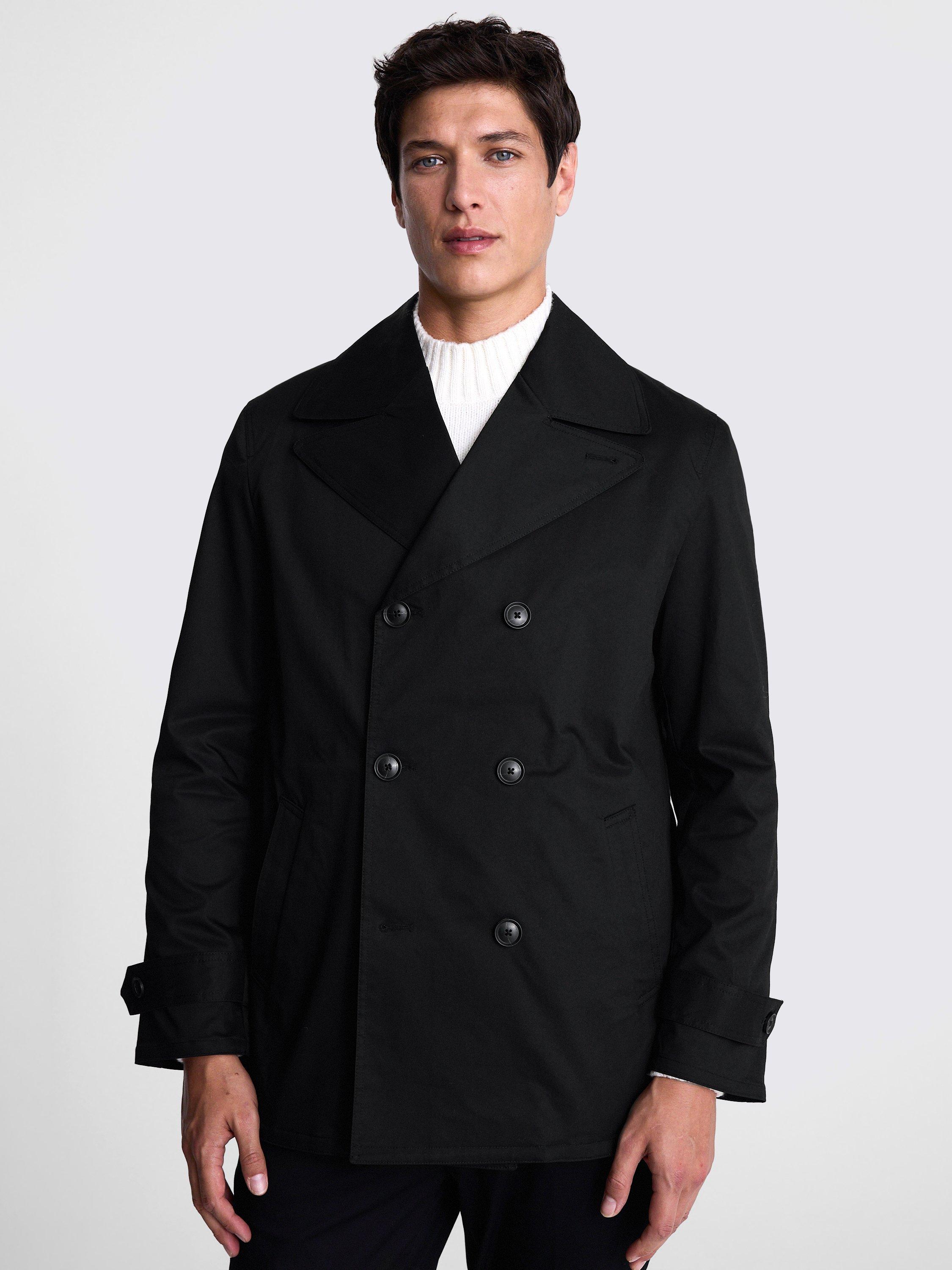 Mens cotton peacoat best sale