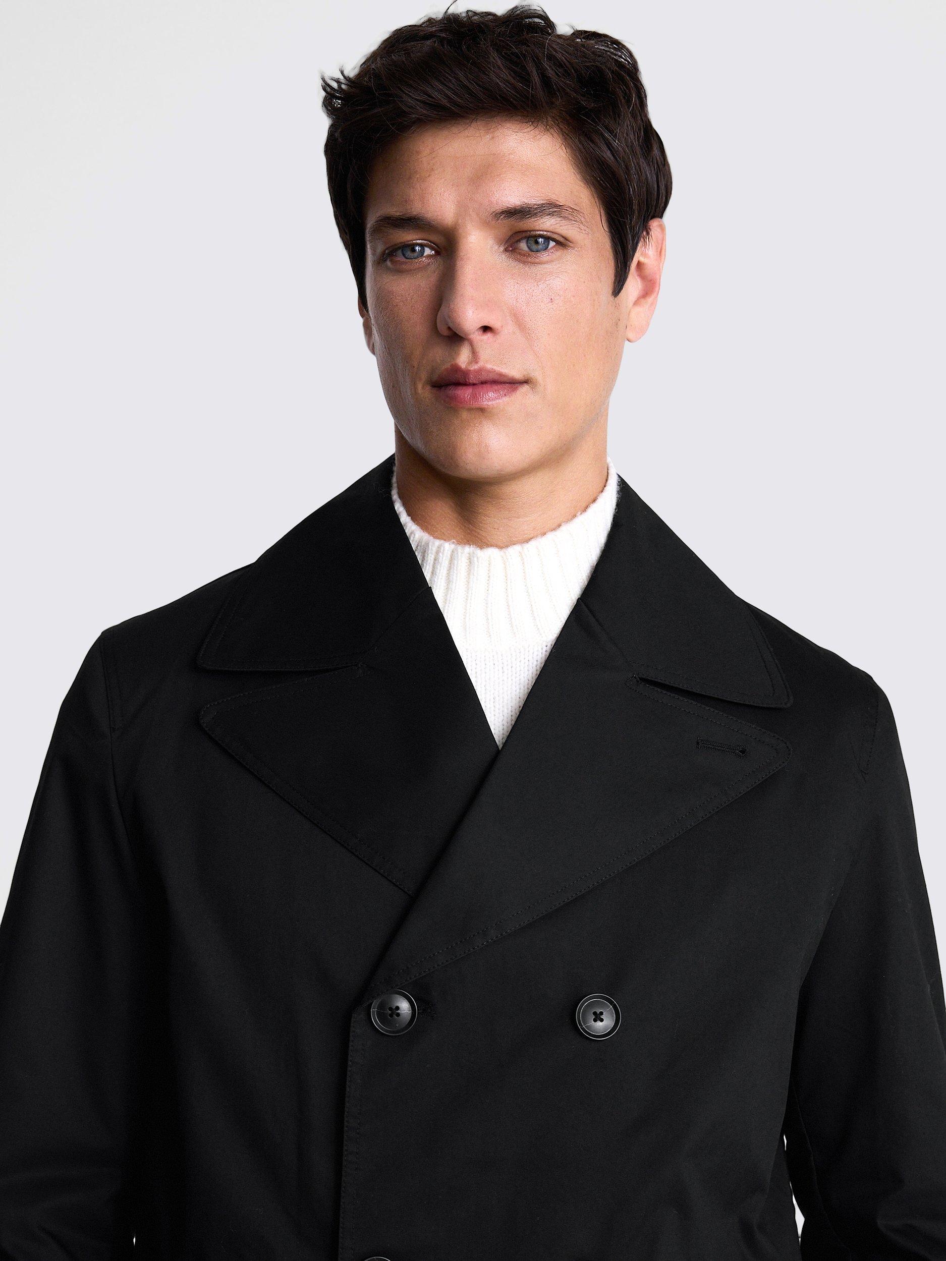 Moss bros peacoat best sale