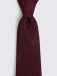 Moss Floral Silk Tie, Blue, Burgundy