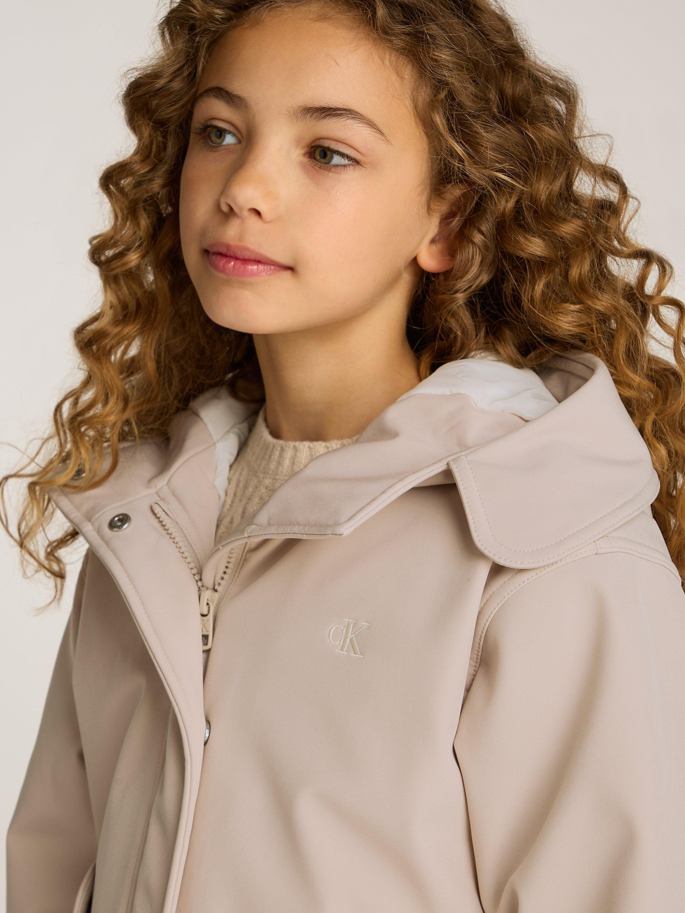 Product image 3 of 5, which shows Calvin Klein Kids' Technical Parka, Chateau Grey, 12 years