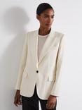 Reiss Atelier Maeve Wool Blend Blazer, Ivory