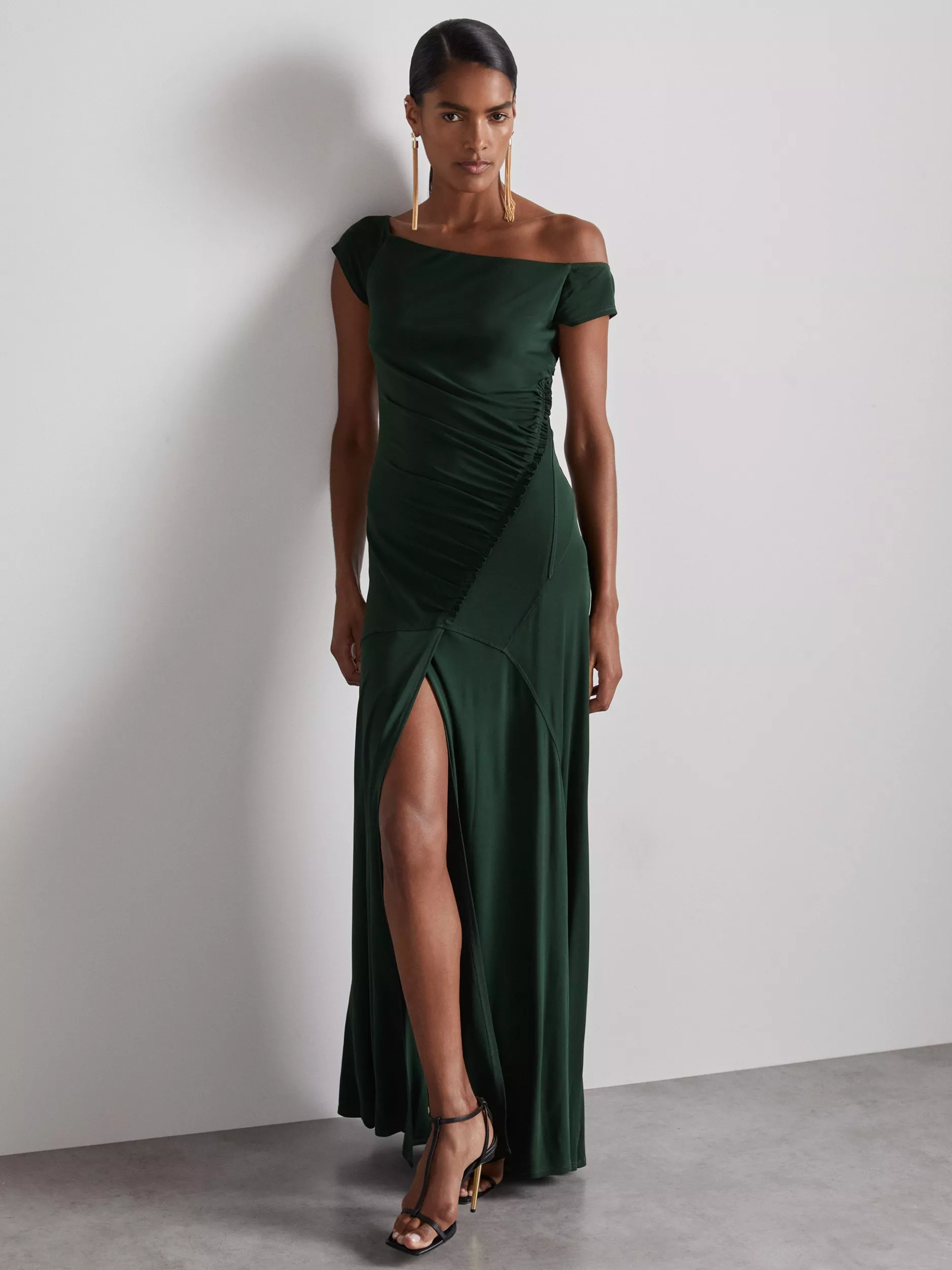 Reiss Atelier Elliotte Jersey Dress Green