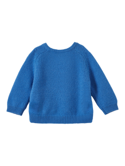 Caramel Kids' Fennel Cashmere Cardigan, Sky Blue - view 2, Sky Blue