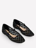 Boden Leather Mary Jane Ballerina Pumps, Black