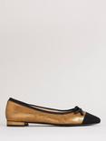 Boden Toe Cap Ballerina Pumps, Bronze