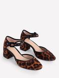 Boden Two Part Block Heel Pumps, Brown/Multi