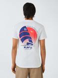 KAVU Rudder Cotton Regular Fit Short Sleeve Print T-Shirt, White
