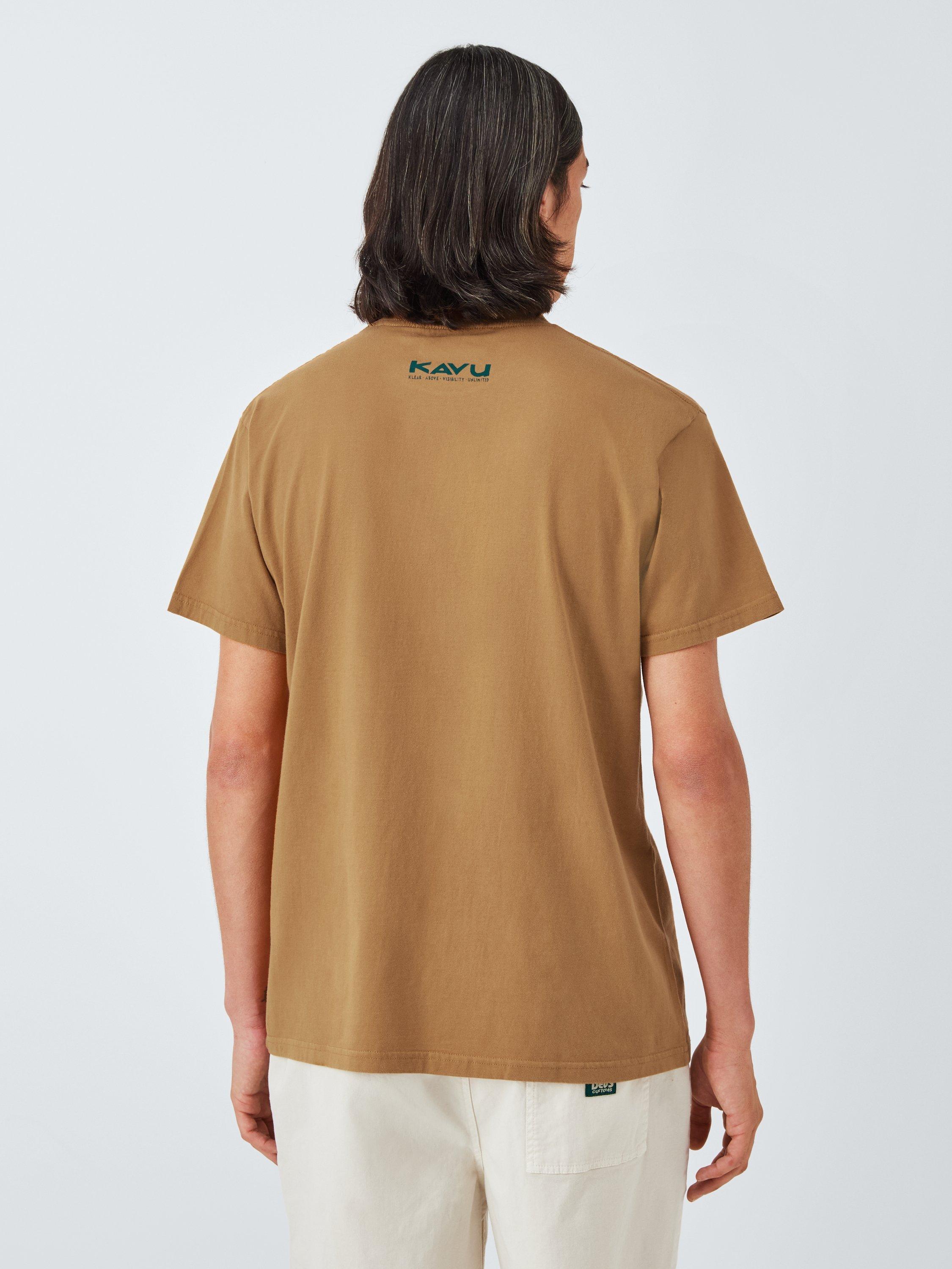 Product image 2 of 6, which shows KAVU Where To Organic Cotton T-Shirt, Basswood, S