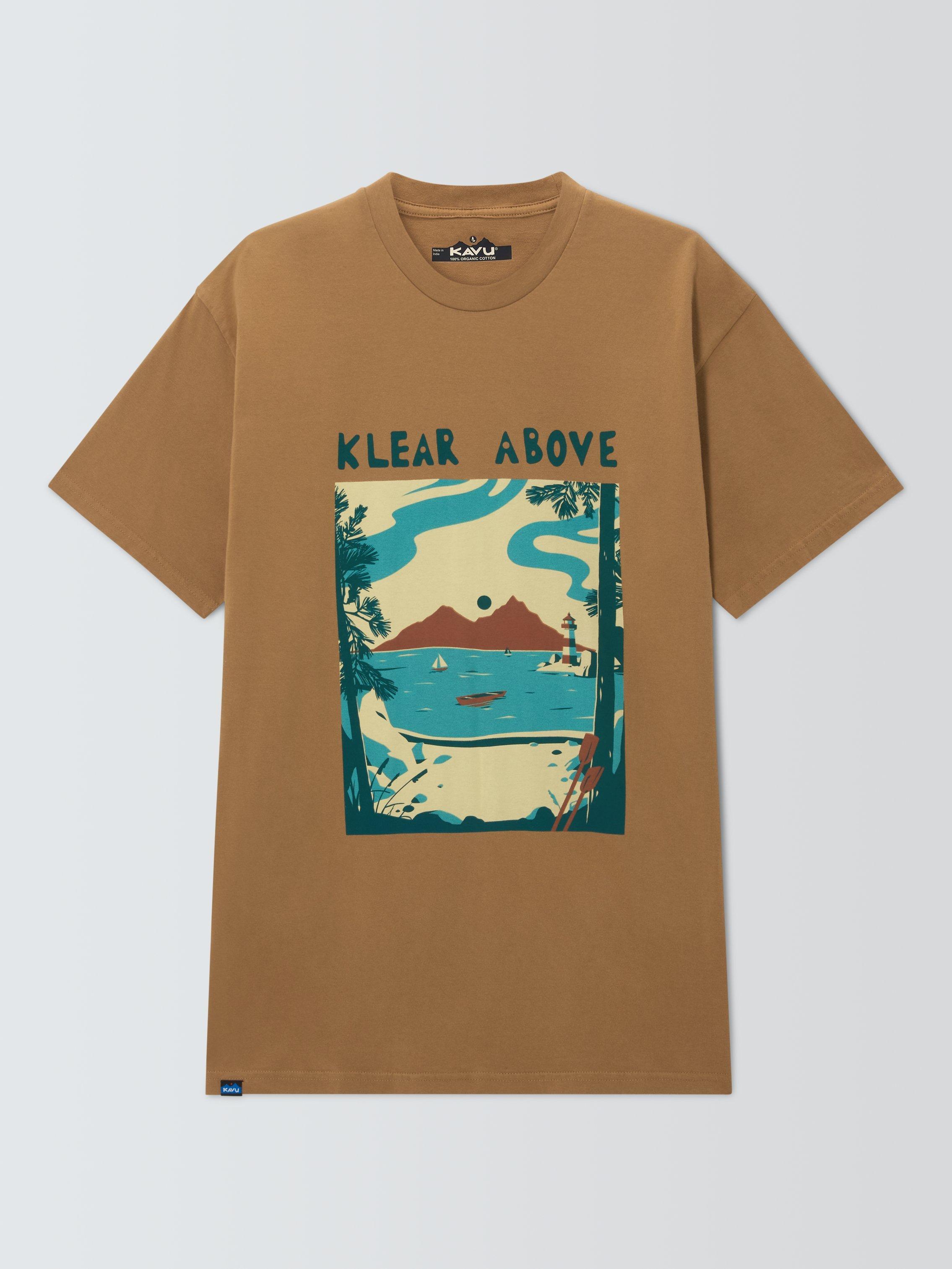 Product image 4 of 6, which shows KAVU Where To Organic Cotton T-Shirt, Basswood, S